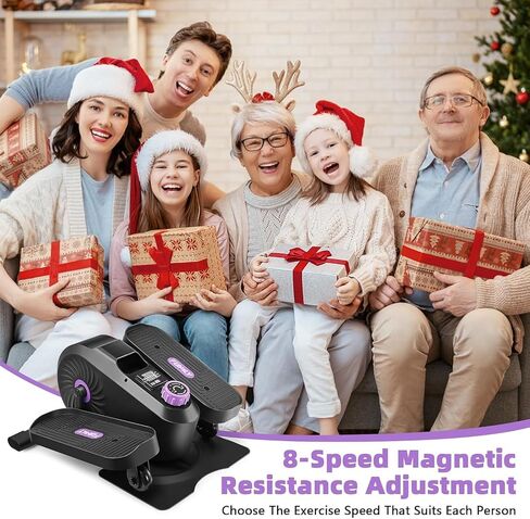 FUNMILY Under Desk Elliptical, Ellipse Leg Exerciser, Standing or Seated Mini Elliptical Machines, Portable Bike Pedal Exerciser for Seniors/Adults, Leg Workout Equipment for Home/Office in Kuwait