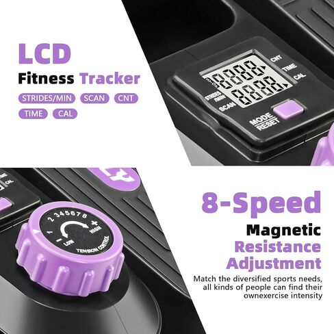 FUNMILY Under Desk Elliptical, Ellipse Leg Exerciser, Standing or Seated Mini Elliptical Machines, Portable Bike Pedal Exerciser for Seniors/Adults, Leg Workout Equipment for Home/Office in Kuwait