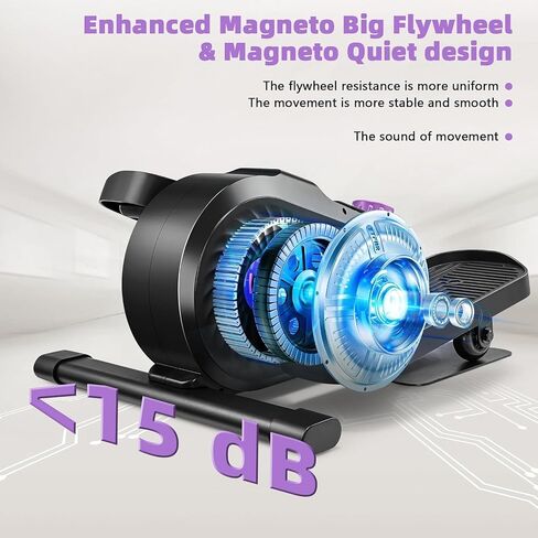 FUNMILY Under Desk Elliptical, Ellipse Leg Exerciser, Standing or Seated Mini Elliptical Machines, Portable Bike Pedal Exerciser for Seniors/Adults, Leg Workout Equipment for Home/Office in Kuwait