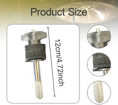 Cymbal Stacker Percussion Instrument Accessories Easy to Install Sturdy Practical Replacement Attachment for Beginners Bands- Length 12cm in Saudi Arabia