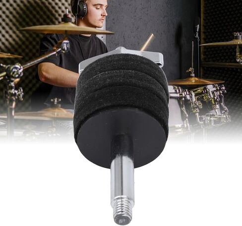 Tissting Cymbal Stacker for Drum Set, Aluminum Alloy Felt Cymbal Stand Stacker Attachment, Shock Absorption Stackable Holder for Drum Kit Hardware (Silver) in Saudi Arabia