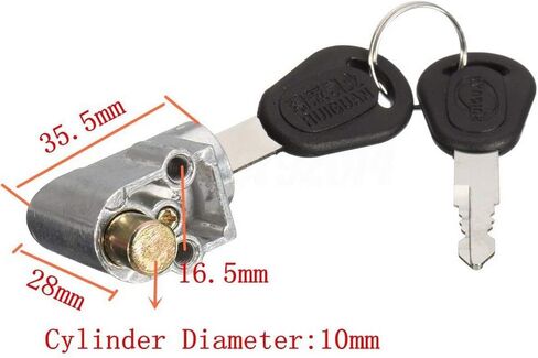 Electric Bike Battery Box Safety Lock, E-Bike Case Lock & Key Set with 2 Keys for Portable Outdoor Cycling Motorcycle Electric BIK-e Scooter Battery Loc-k in Saudi Arabia