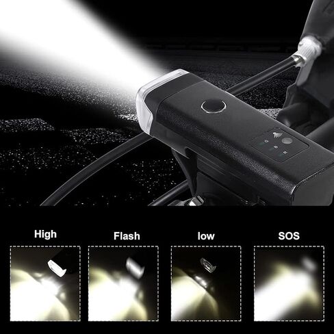 EVTSCAN Bike Headlight Waterproof Bike LED Bright Front Lamp USB Rechargeable Bicycle Head Light in Saudi Arabia