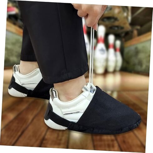 Adjustable Bowling Shoe Covers Slider Reusable Dirt-Resistant Overshoes for Bowling Sports Protective Shoe Bottom Guards for Men and Women Compact and Easy to Carry in Saudi Arabia