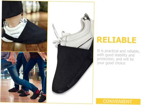 Adjustable Bowling Shoe Covers Slider Reusable Dirt-Resistant Overshoes for Bowling Sports Protective Shoe Bottom Guards for Men and Women Compact and Easy to Carry in Saudi Arabia