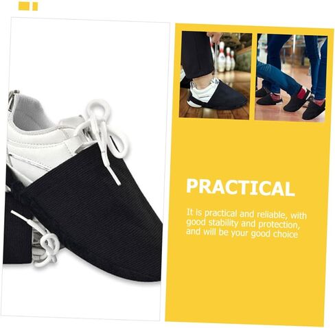 Adjustable Bowling Shoe Covers Slider Reusable Dirt-Resistant Overshoes for Bowling Sports Protective Shoe Bottom Guards for Men and Women Compact and Easy to Carry in Saudi Arabia