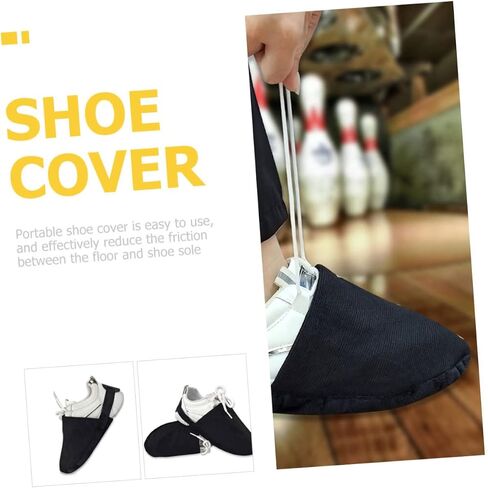 Adjustable Bowling Shoe Covers Slider Reusable Dirt-Resistant Overshoes for Bowling Sports Protective Shoe Bottom Guards for Men and Women Compact and Easy to Carry in Saudi Arabia