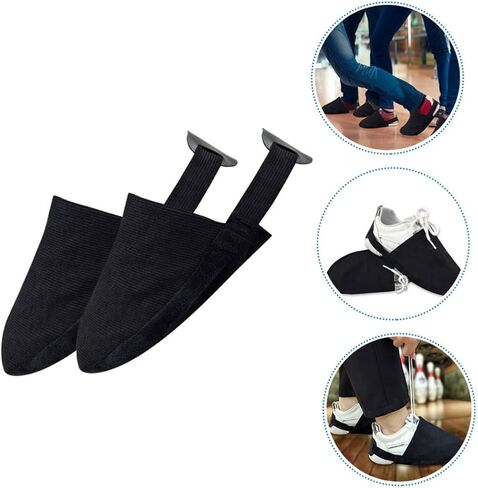 Elastic Bowling Shoe Protectors with Non-Slip Half Covers Lightweight Overshoes for Men and Women Moisture and Dirt Resistant Bowling Shoe Mats Reusable Slip-Resistant Slider in Saudi Arabia