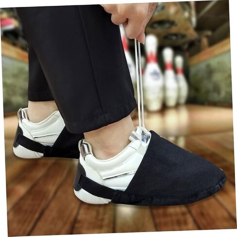 Elastic Bowling Shoe Protectors with Non-Slip Half Covers Lightweight Overshoes for Men and Women Moisture and Dirt Resistant Bowling Shoe Mats Reusable Slip-Resistant Slider in Saudi Arabia