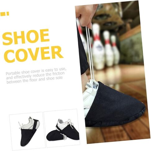 Elastic Bowling Shoe Protectors with Non-Slip Half Covers Lightweight Overshoes for Men and Women Moisture and Dirt Resistant Bowling Shoe Mats Reusable Slip-Resistant Slider in Saudi Arabia