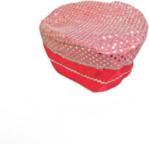 Gorros de Santos Singles, Pink and Red with Silver Dots in Saudi Arabia