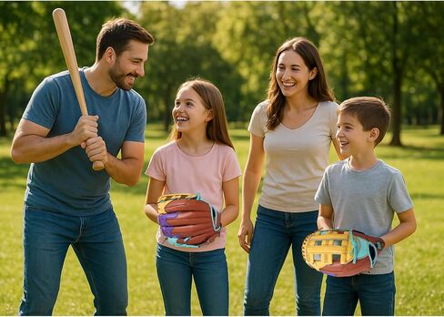 Ice Cream Baseball Glove - Safe, Lightweight Youth Baseball Glove - Adjustable Wrist Baseball Gloves Youth 8-12 - H Web Multi-Positions Boys & Girls Softball Glove - Ice Cream Baseball Gloves in Saudi Arabia