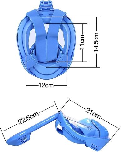 Diving Mask Children's Swimming Equipment Full Face Swimming Mask Underwater Scuba Children's Snorkeling Mask Waterproof Snorkeling Diving Mask in Saudi Arabia