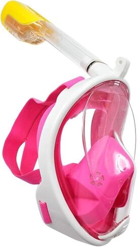 Snorkel Mask Seaside Silicone Diving Mask Anti-Fog Detachable Diving Snorkeling Full Face Mask Anti-Fog Full Face Diving Equipment 6 Colors(Green,LXL) in Saudi Arabia