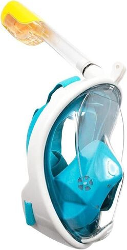 Snorkel Mask Seaside Silicone Diving Mask Anti-Fog Detachable Diving Snorkeling Full Face Mask Anti-Fog Full Face Diving Equipment 6 Colors(Green,LXL) in Saudi Arabia