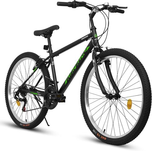 24&26 Inch Mountain Bike for Adults & Teens, 21-Speed Carbon Steel Frame with Dual V-Brakes, All-Terrain Bicycle, 85% Pre-Assembled, 250lbs Capacity in Saudi Arabia