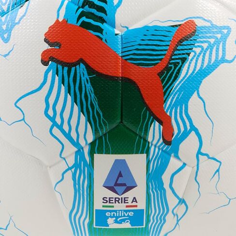 PUMA Unisex Orbita Serie A Machine Stitched Soccer Ball (FIFA Quality), White-Multicolor AH25, 5 in Saudi Arabia