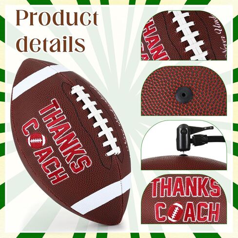 Soulchen 1 Set Coach Gifts Size 9 Embroidered Football with Pump & 2 Needles Net Bag 12inch Regulation Ball with Textured Grip Football Lovers Gift for Practice Training in Saudi Arabia