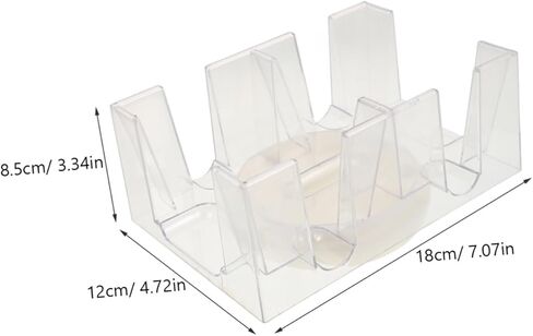 DECHOUS Rotating Playing Card Holder Tray with Deck Capacity Lightweight Poker Stand for Adults Easy to Clean Compact Organizer Suitable for Home Office Entertainment in Kuwait