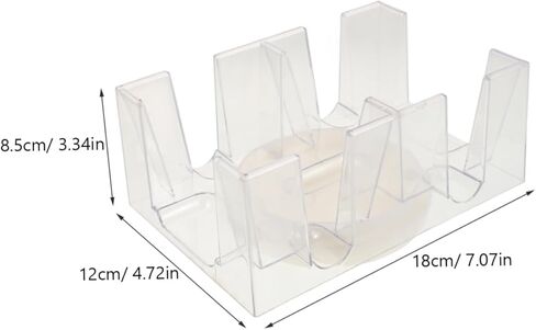 صينية حامل بطاقات البوكر الدوارة من كيسانجيل مع تصميم دوار، سعة قاعدة غير قابلة للانزلاق للطوابق، منظم بطاقات اللعب العملي للاستخدام المنزلي والترفيه in Kuwait