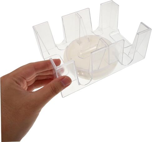 صينية حامل بطاقات البوكر الدوارة من كيسانجيل مع تصميم دوار، سعة قاعدة غير قابلة للانزلاق للطوابق، منظم بطاقات اللعب العملي للاستخدام المنزلي والترفيه in Kuwait