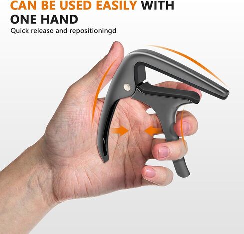 Capo - Guitar Capo for Acoustic and Electric Guitars - Gun Black in Saudi Arabia