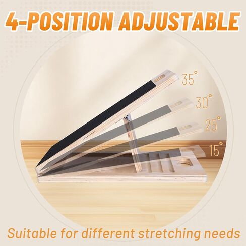 Adjustable Slant Board for Calf Stretching，Calf Stretch Incline Plate for Exercise, Squats and Physical Therapy，Foot and Ankle Physical Therapy & Leg Stretching & Tool for Back and Leg Pain Relief in Saudi Arabia
