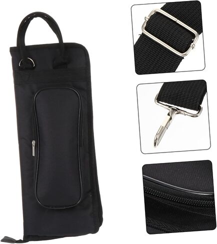 FAVOMOTO Drumsticks Carrying Case Multi-functional Drumstick Holder Pouch Capacity Portable Design for Percussion Instruments for Organizing and Storing in Saudi Arabia