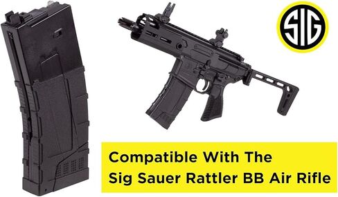Sig Sauer Factory MCX-Rattler Air Rifle Magazine, CO2, 4.5mm Steel BB Caliber, 30-Round (AMRC-RATTLERBB) in Saudi Arabia