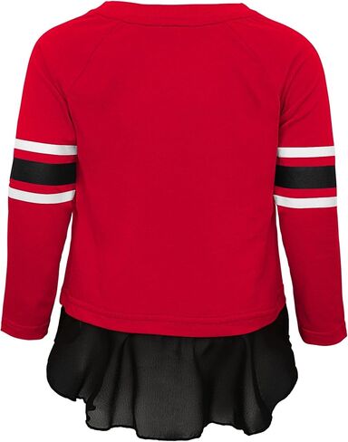 Outerstuff Portland Trail Blazers NBA Infant Girls Mini Formation Long Sleeve Top and Pant Set, Red/Black in Saudi Arabia