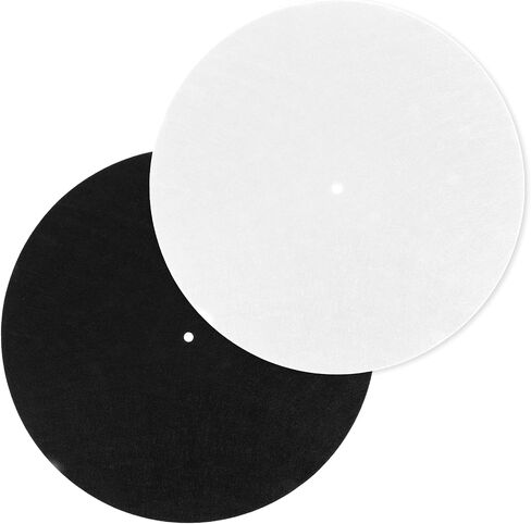 2pcs Turntable Slipmat 12in Record Player Mat Anti-Slip & Anti-Static Felt Record-Pad Wool Turntable Platter Mats Felt Record Protective Mat for Home Records Players Vinyl Records Pad Accessory in Saudi Arabia