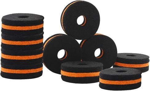 10Pcs Drum Felt Pads Non-slip Cymbal Protection Set Replacement for Drum Kits Prevent Damage Compatible in Saudi Arabia