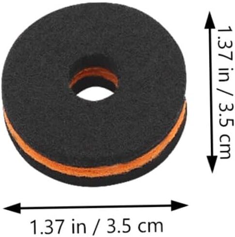 10Pcs Drum Felt Pads Non-slip Cymbal Protection Set Replacement for Drum Kits Prevent Damage Compatible in Saudi Arabia