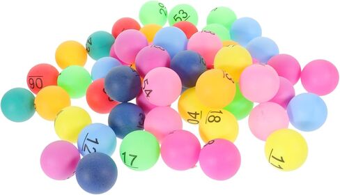 60PCS Seamless Number Game Balls to Plastic Lottery Raffle Balls for Party Drawings Bingo Machines and Event Entertainment Supplies in Saudi Arabia
