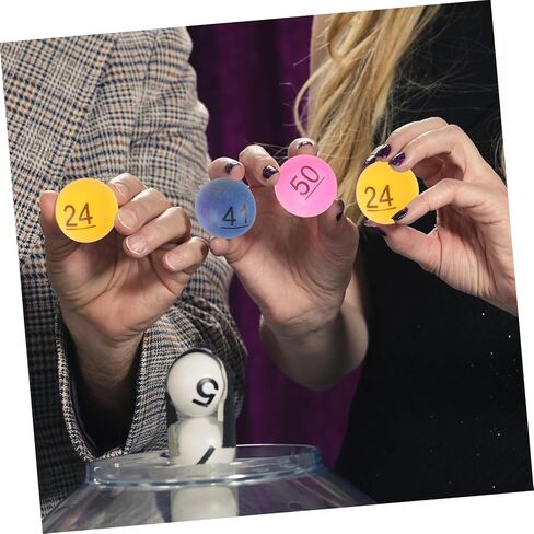60PCS Seamless Number Game Balls to Plastic Lottery Raffle Balls for Party Drawings Bingo Machines and Event Entertainment Supplies in Saudi Arabia