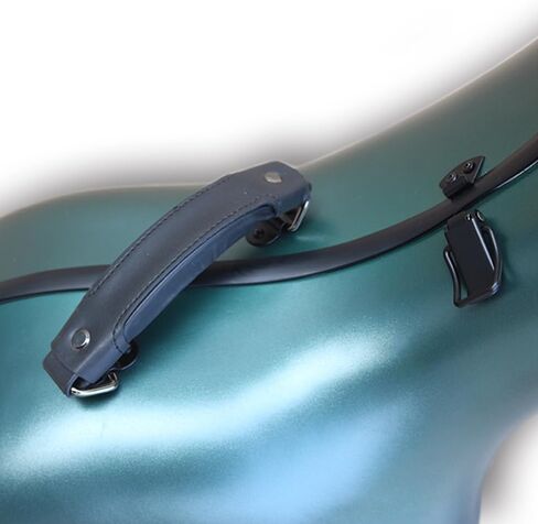 حافظة التشيلو من ألياف الكربون مقاس 4/4 بالحجم الكامل مع عجلات ومقبض مضمن صندوق التشيلو ذو الغلاف الصلب وحزام خلفي خفيف الوزن وملحقات التشيلو المحمولة كاليفورنيا. 4.0 كجم in Kuwait