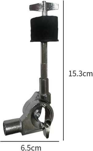 Cymbal Holder, Cymbal Stand Drum Parts Sturdy Adjustable Angle, Easy to Install, Cymbal Metal Support, Cymbal Connecting Rod, 6.5cmx15.3cm in Kuwait