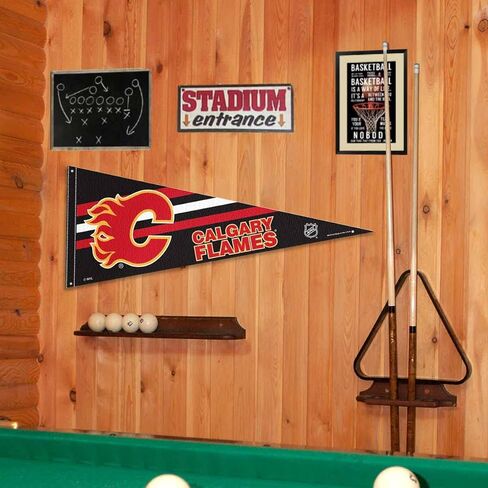 Calgary Flames Pennant Flag and Wall Tack Pads Mounts in Saudi Arabia