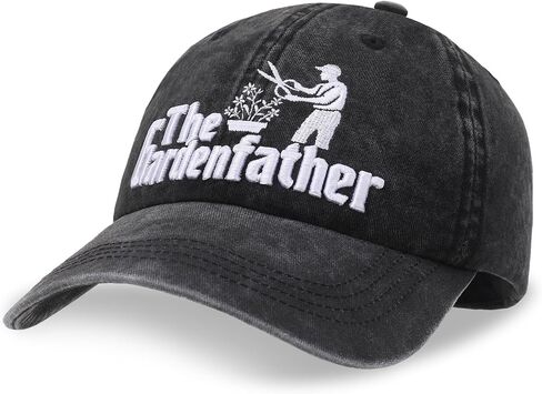 Gardening Gifts for Men, Adjustable Cotton Baseball Cap with Gift Box for Plant Lovers Black in Saudi Arabia