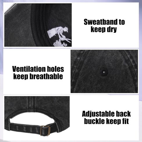 Gardening Gifts for Men, Adjustable Cotton Baseball Cap with Gift Box for Plant Lovers Black in Saudi Arabia