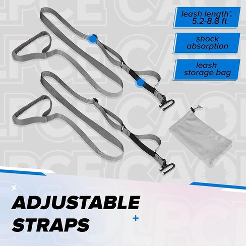 Ski Harness for Kids, Kids Skis Harness Strap with Snowboard Leashes, Toddler Ski Kids Snowboard Teach Speed Control in Saudi Arabia