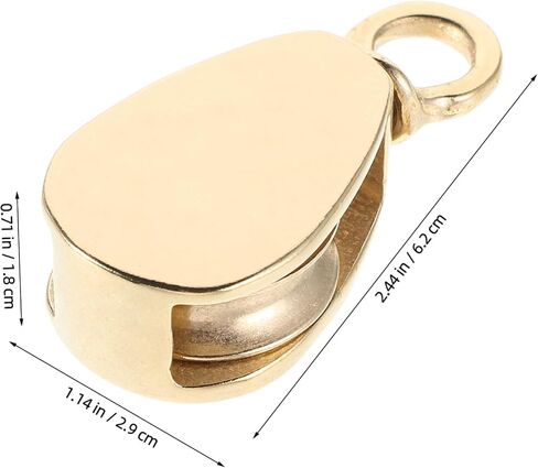Milisten Flag Pole Hardware Kit Brass Rope Pulley Environment Accessory Canoe Sailing Gear in Saudi Arabia