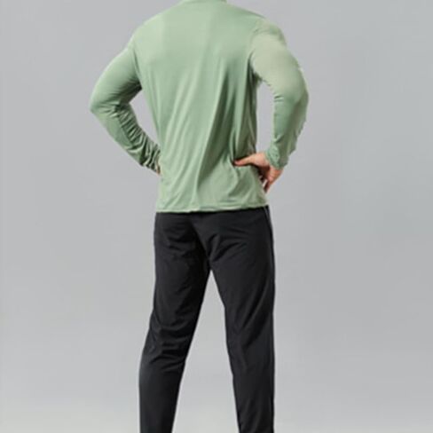 Men's Performance Quarter-Zip Athletic Pullover Lightweight Long Sleeve Activewear for Running and Training in Saudi Arabia