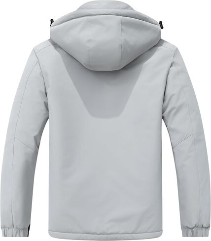 Men's Winter Ski Jacket Waterproof Snow Coat,Adjustable Hood & Multiple Pockets for Cold Weather Protection in Saudi Arabia
