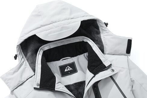 Men's Winter Ski Jacket Waterproof Snow Coat,Adjustable Hood & Multiple Pockets for Cold Weather Protection in Saudi Arabia