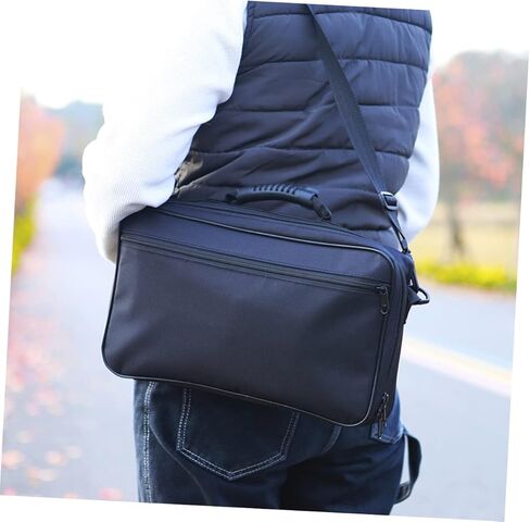 حقيبة تخزين من قماش أكسفورد مقاومة للماء، مقبض حمل محمول لسهولة الحمل باللون الأسود للموسيقيين والسفر in Kuwait