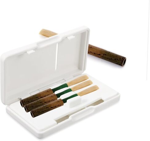 GALPADA Portable Oboe Reed Box Holder – 6-Slot White Reed Container for Oboe Accessories for Musicians and Outdoor Use in Saudi Arabia