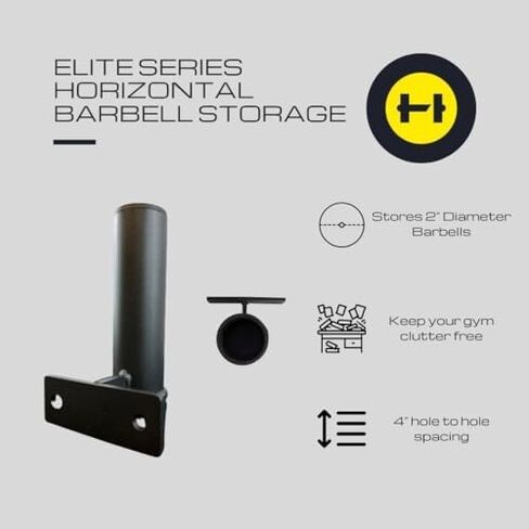 Fitvids 3"x3" Power Cage Storage Attachment - Horizontal Plate and Barbell Holder in Saudi Arabia
