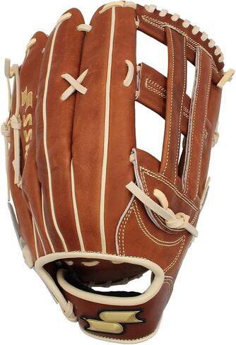 SSK ZSLOW Slowpitch Softball Glove – 12.5" - 13" - 13.5" - 14" – Right & Hand Left Hand Throw (Brown/Camel, 14" - Right Hand Throw) in Saudi Arabia