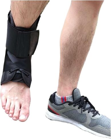 Brace Ankle Braces Bandage Straps Sports Adjustable Ankle Support Protector(M) in Saudi Arabia